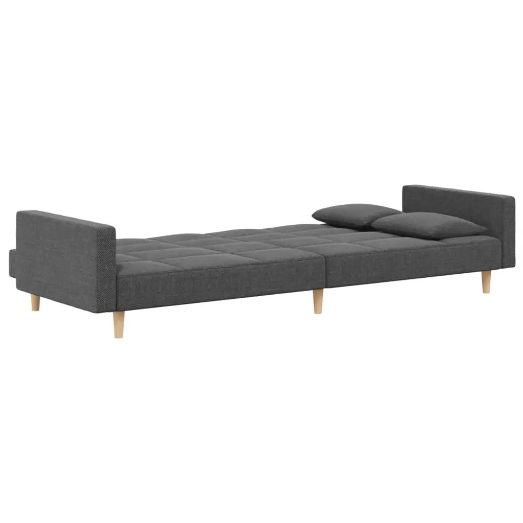 Light Grey 2-Seater Sofa Bed