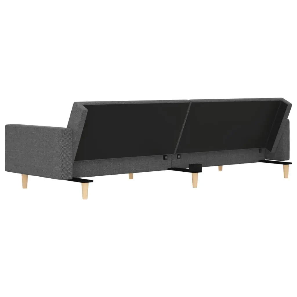 Light Grey 2-Seater Sofa Bed