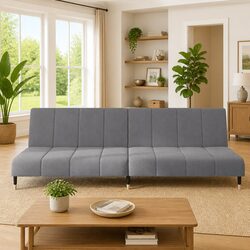 Your Ideal Grey Velvet 2-Seater Sofa Bed