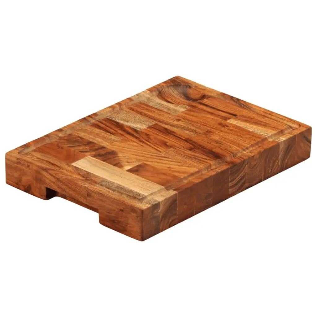 Solid Wood Chopping Board Natural Acacia 30x21x4 cm