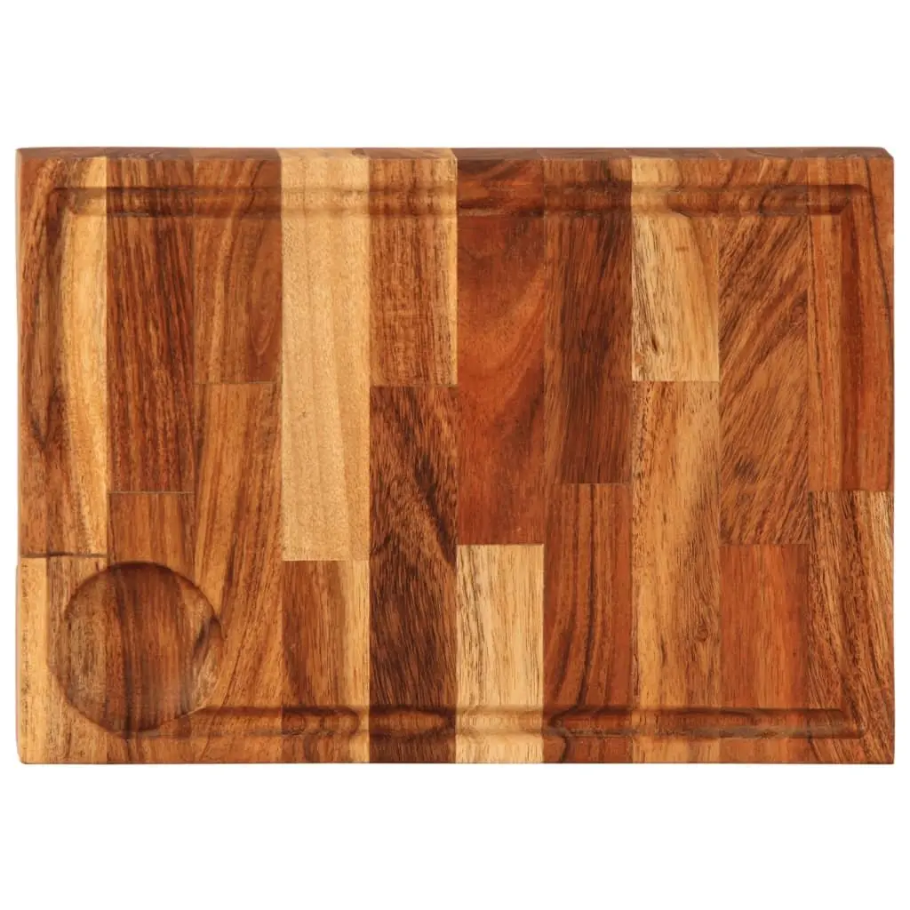 Solid Wood Chopping Board Natural Acacia 30x21x4 cm