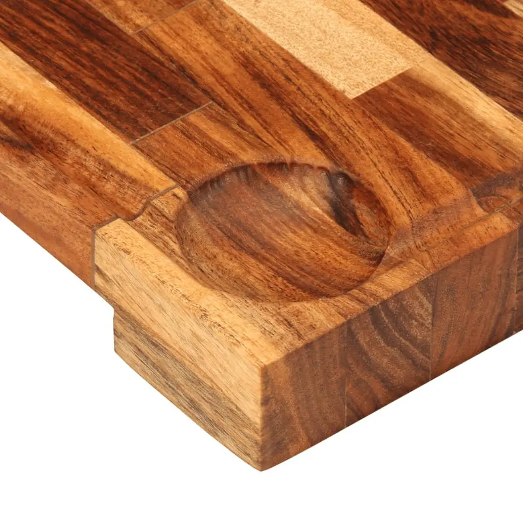 Solid Wood Chopping Board Natural Acacia 30x21x4 cm