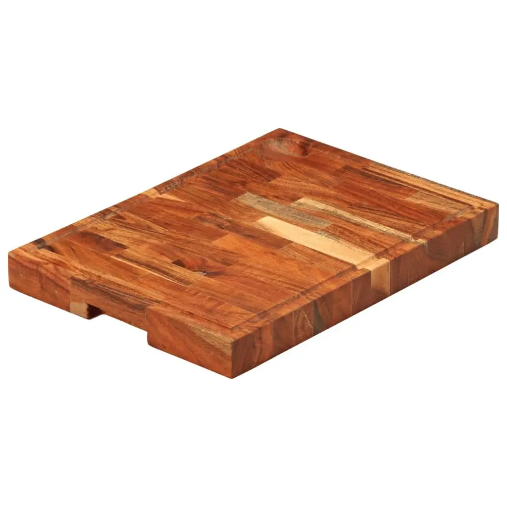 Solid Wood Chopping Board Acacia 42x30x4 cm Kitchen Cutting Serving Cheese