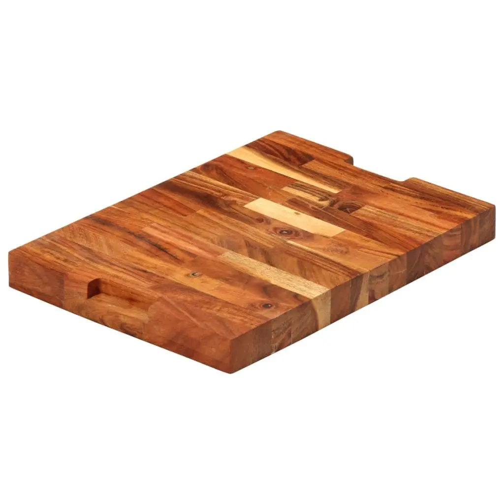 Solid Wood Chopping Board Acacia 42x30x4 cm Kitchen Cutting Serving Cheese