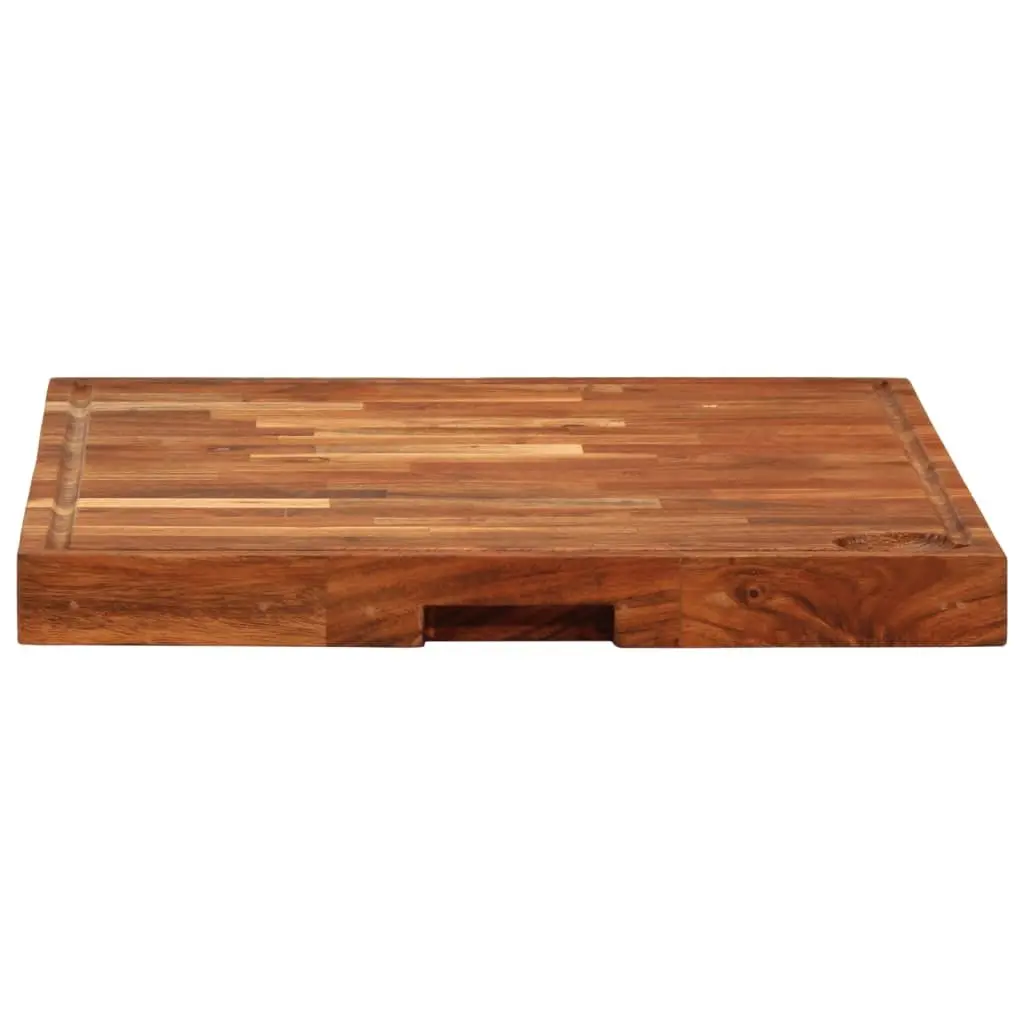 Solid Wood Chopping Board Acacia 42x30x4 cm Kitchen Cutting Serving Cheese