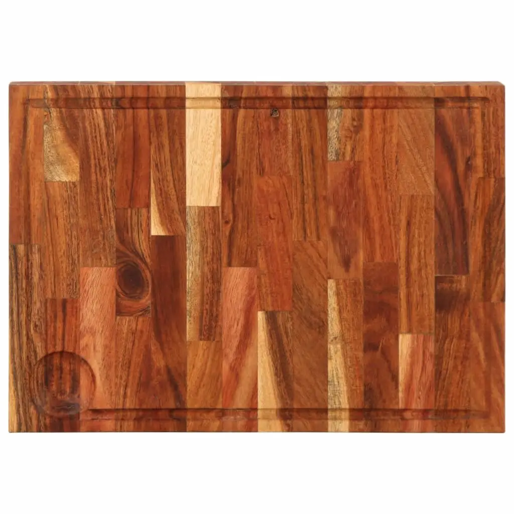 Solid Wood Chopping Board Acacia 42x30x4 cm Kitchen Cutting Serving Cheese