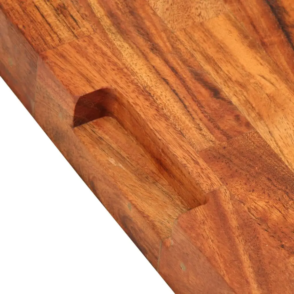 Solid Wood Chopping Board Acacia 42x30x4 cm Kitchen Cutting Serving Cheese
