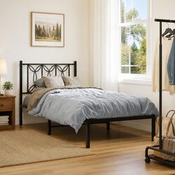 Your Perfect Black Metal Bed Frame with Headboard
