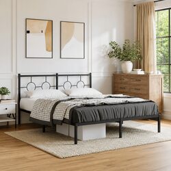 Welcome Comfort with a 150x200 cm Metal Bed Frame