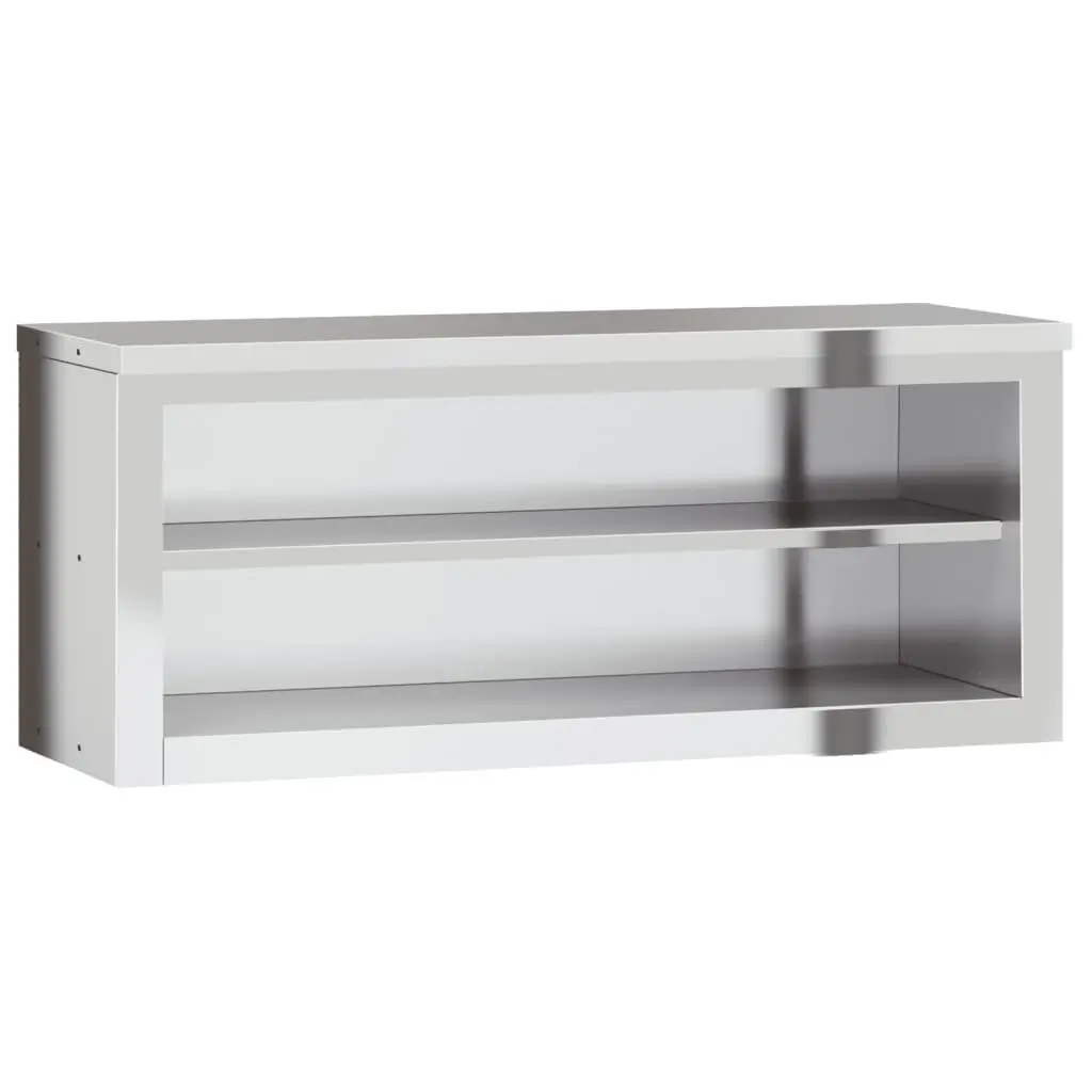 Stainless Steel Kitchen Wall Cabinet with Shelf Commercial Food Storage