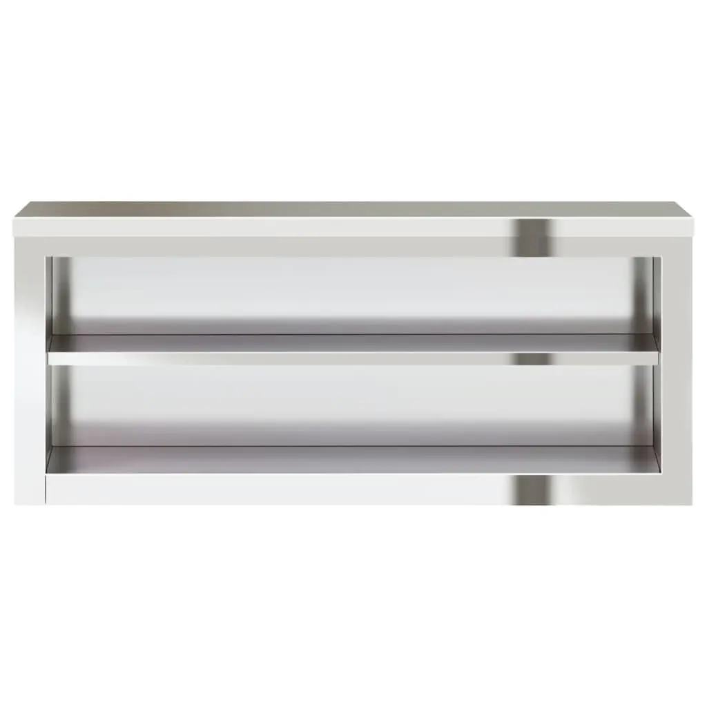 Stainless Steel Kitchen Wall Cabinet with Shelf Commercial Food Storage
