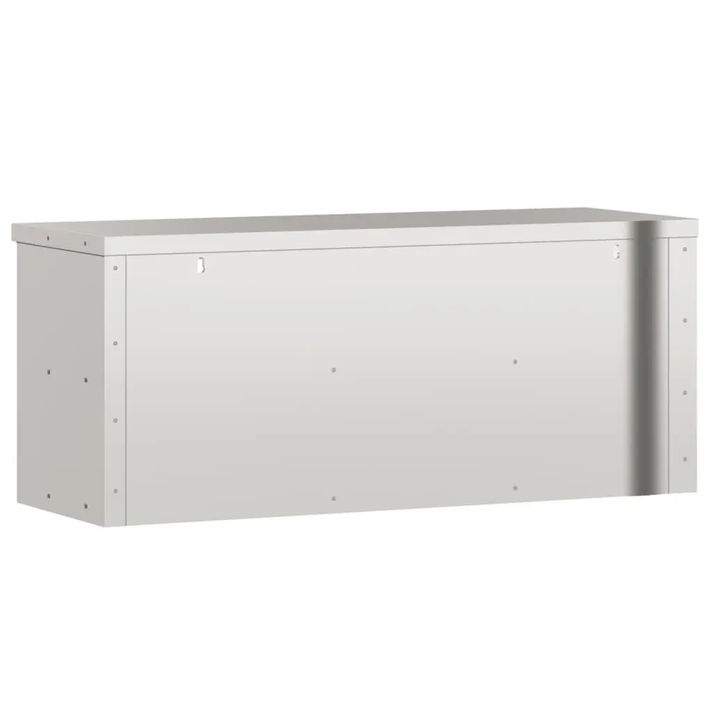 Stainless Steel Kitchen Wall Cabinet with Shelf Commercial Food Storage