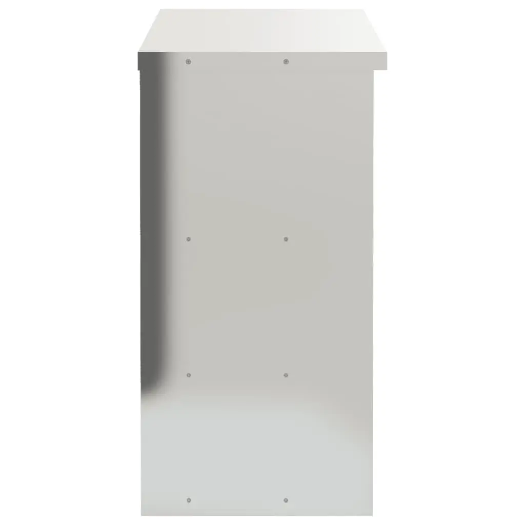 Stainless Steel Wall-Mounted Kitchen Cabinet with Shelves for Food Storage