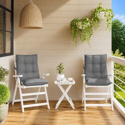 Grey Lowback Chair Cushions - Friendly Seating Solution