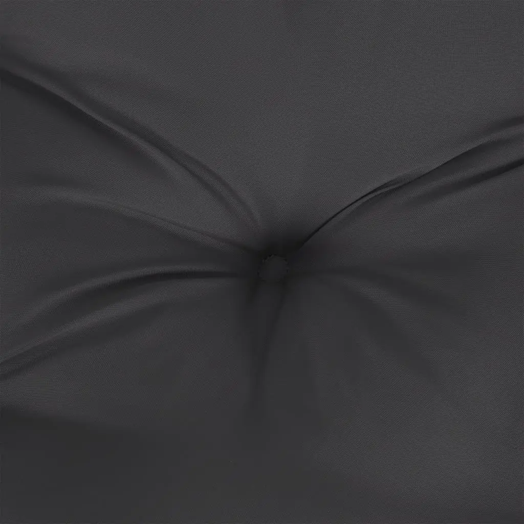 Lowback Chair Cushions Black Oxford Fabric 4 Pieces Outdoor Garden Patio Seat