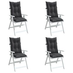 Your Highback Chair Cushions 4 pcs Anthracite for Stylish Seating