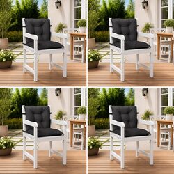 Your New Favorite Lowback Chair Cushions Set of 4 in Anthracite