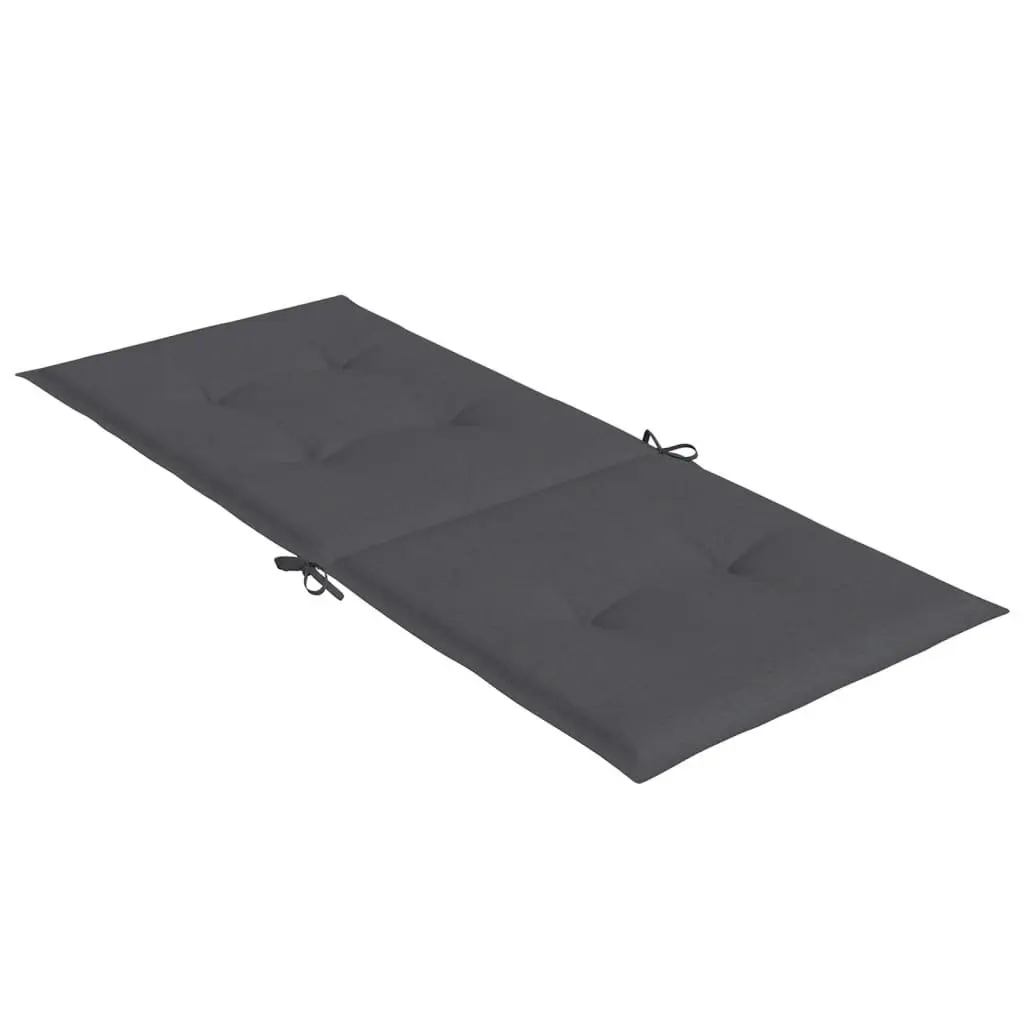 Highback Chair Cushions 6 Pack Anthracite Outdoor Garden Patio Furniture Pads