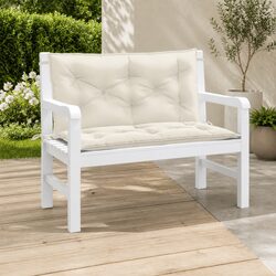 Your Ideal Cream Garden Bench Cushions - 2 Pack