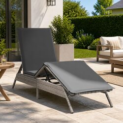 Your Ideal Sun Lounger with Cushion for Outdoor Comfort