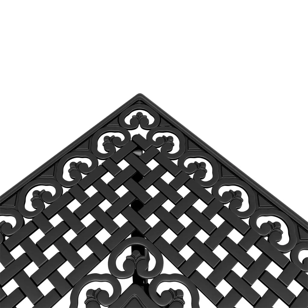 Black Garden Table with Umbrella Hole
