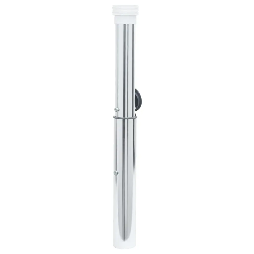 In-Ground Parasol Base Anodized Aluminium 40-50mm Pole Silver