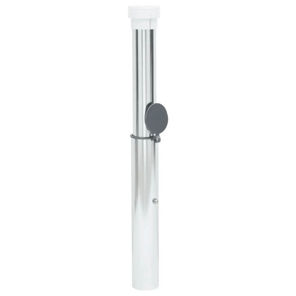 In-Ground Parasol Base Anodized Aluminium 40-50mm Pole Silver
