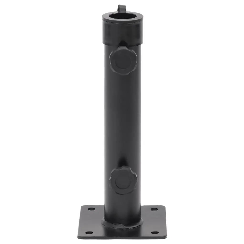 Parasol Base Portable Steel Matt Black for 38mm 48mm Pole