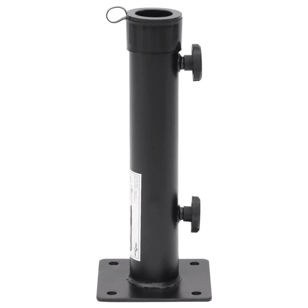 Parasol Base Portable Steel Matt Black for 38mm 48mm Pole