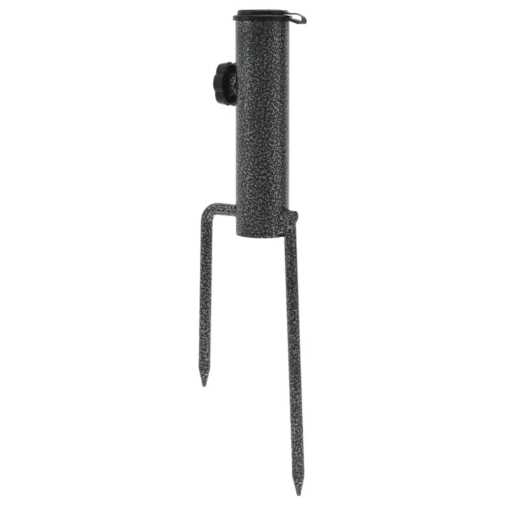 Parasol Stands Ground Insert Galvanised Steel 9 x 35 cm 2 Piece