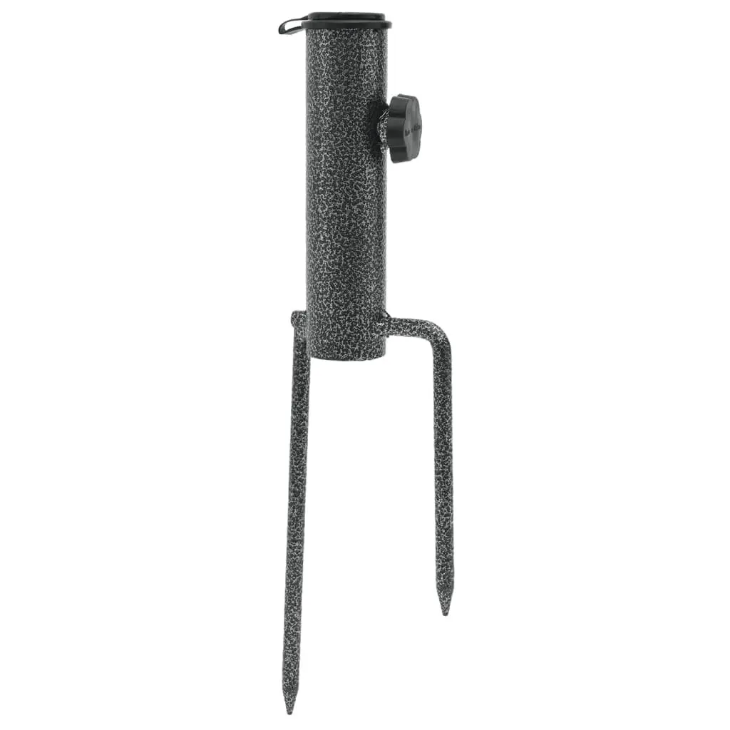 Parasol Stands Ground Insert Galvanised Steel 9 x 35 cm 2 Piece
