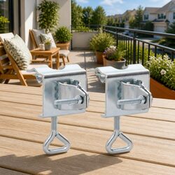 Friendly Umbrella Clamps for Your Balcony or Garden 2 pcs