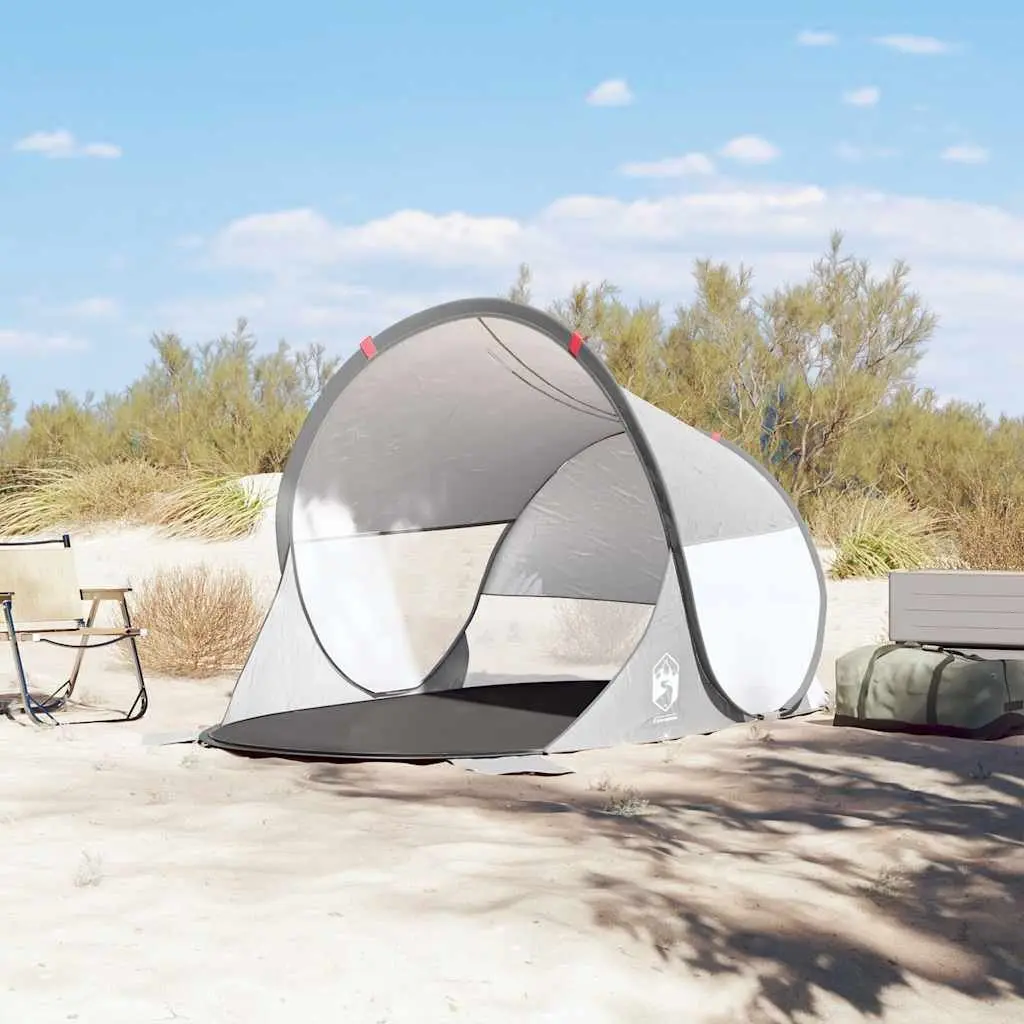 Beach Tent Pop-up Grey Waterproof Portable Outdoor Shelter