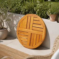 Enhance Your Outdoor Furniture with This Acacia Table Top
