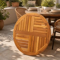 Upgrade Your Space with a Round Solid Wood Table Top Ø70x2 cm