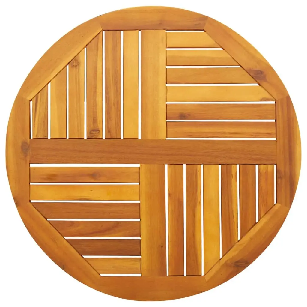 Round Solid Wood Table Top Rustic Ø70x2 cm Acacia