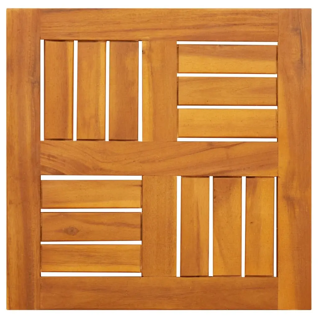 Square Table Top Solid Wood Acacia 40x40x2cm Replacement Dining Garden Furniture