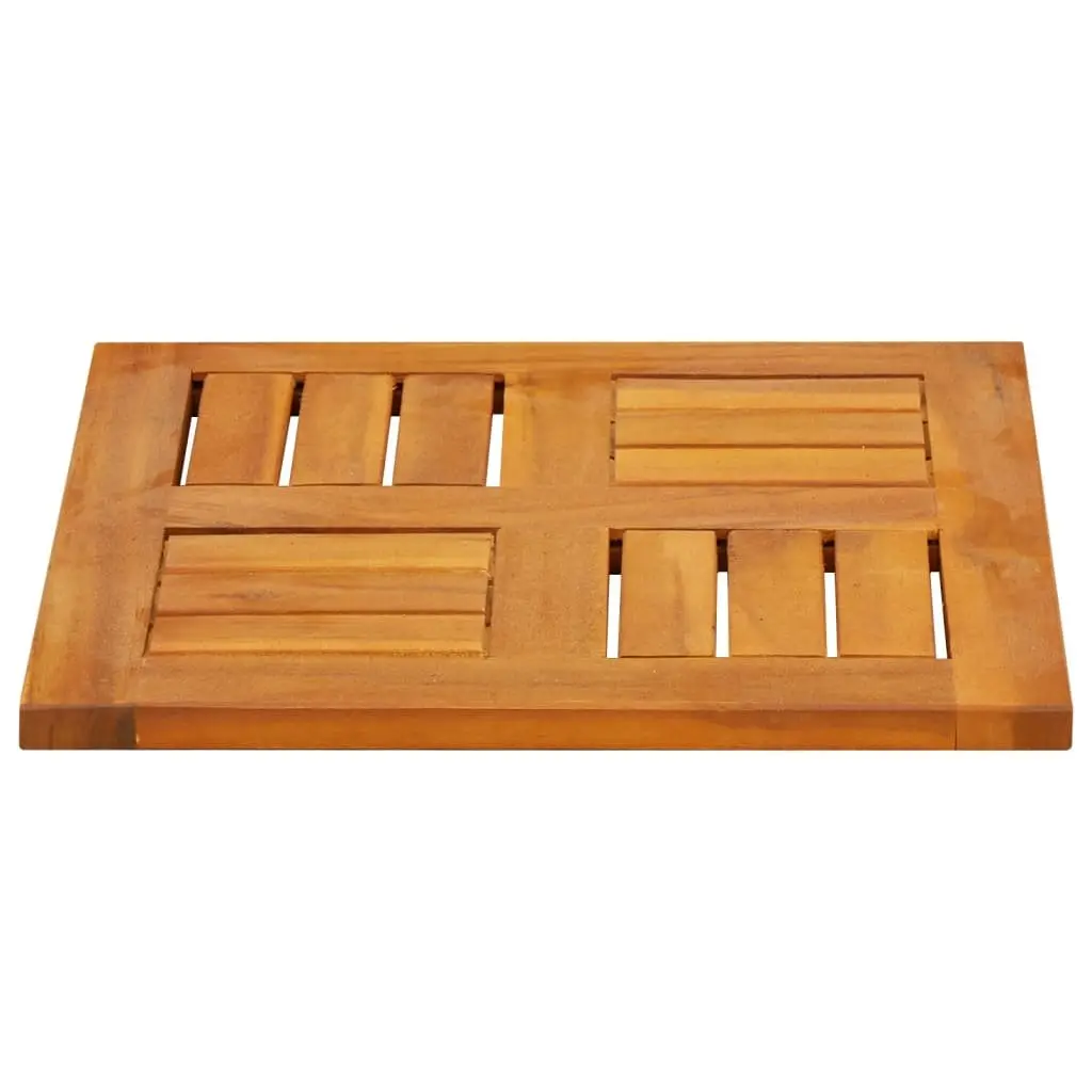 Square Table Top Solid Wood Acacia 40x40x2cm Replacement Dining Garden Furniture