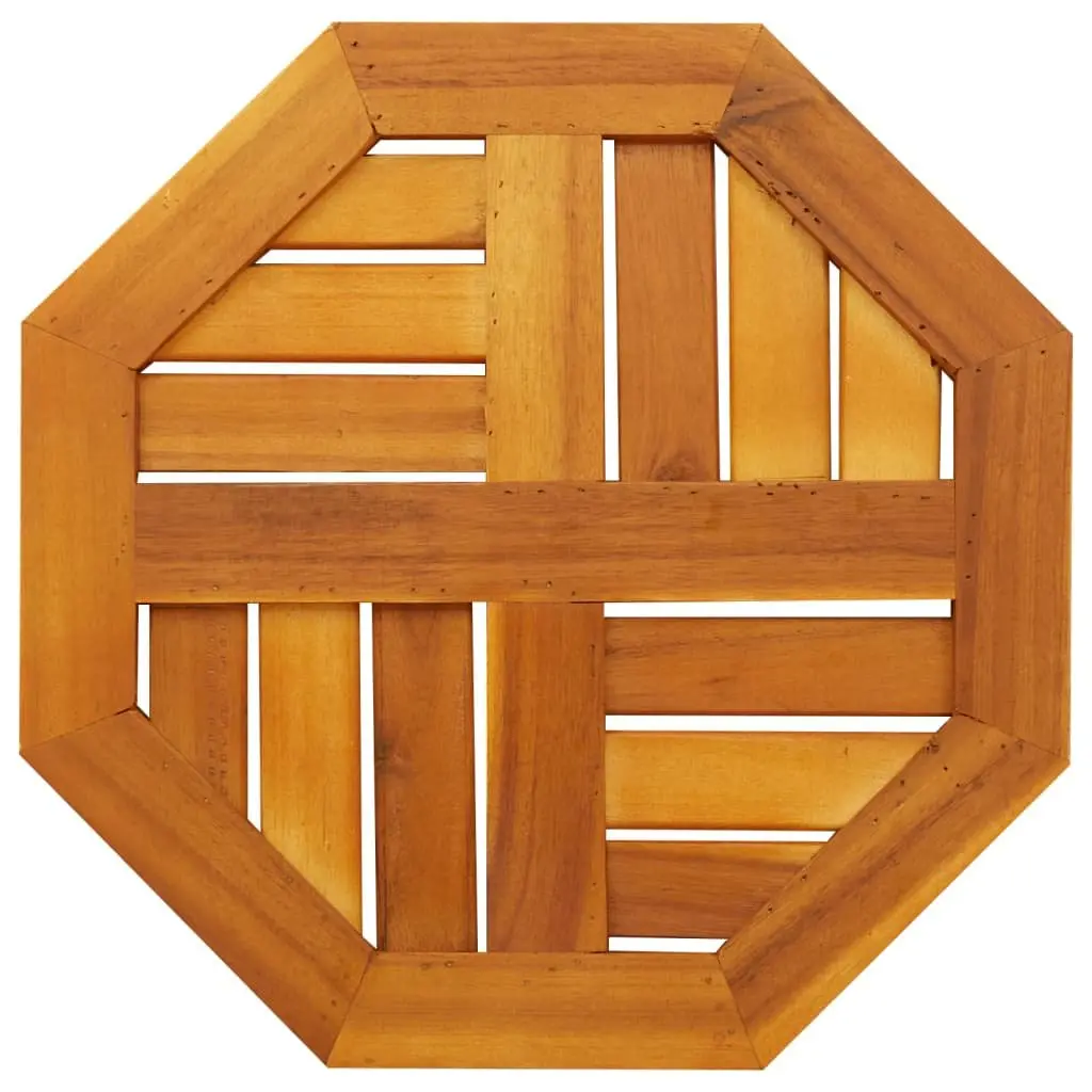 Octagonal Wooden Table Top 40x40x2 cm Brown Solid Acacia Replacement