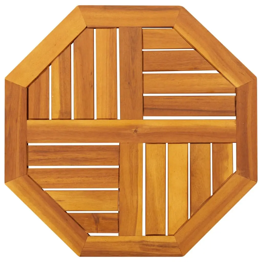 Octagonal Wooden Table Top Solid Acacia Wood 50x50x2 cm Brown