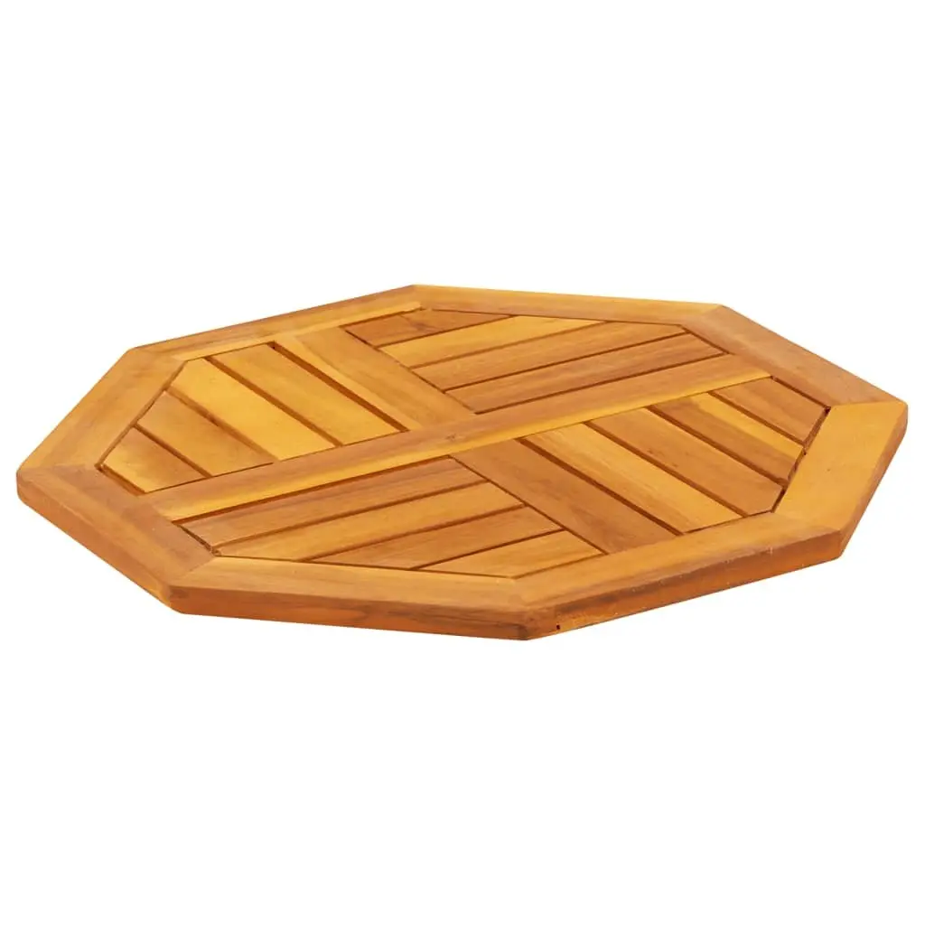 Octagonal Wooden Table Top Solid Acacia Wood 50x50x2 cm Brown