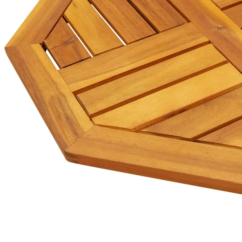 Octagonal Wooden Table Top Solid Acacia Wood 50x50x2 cm Brown