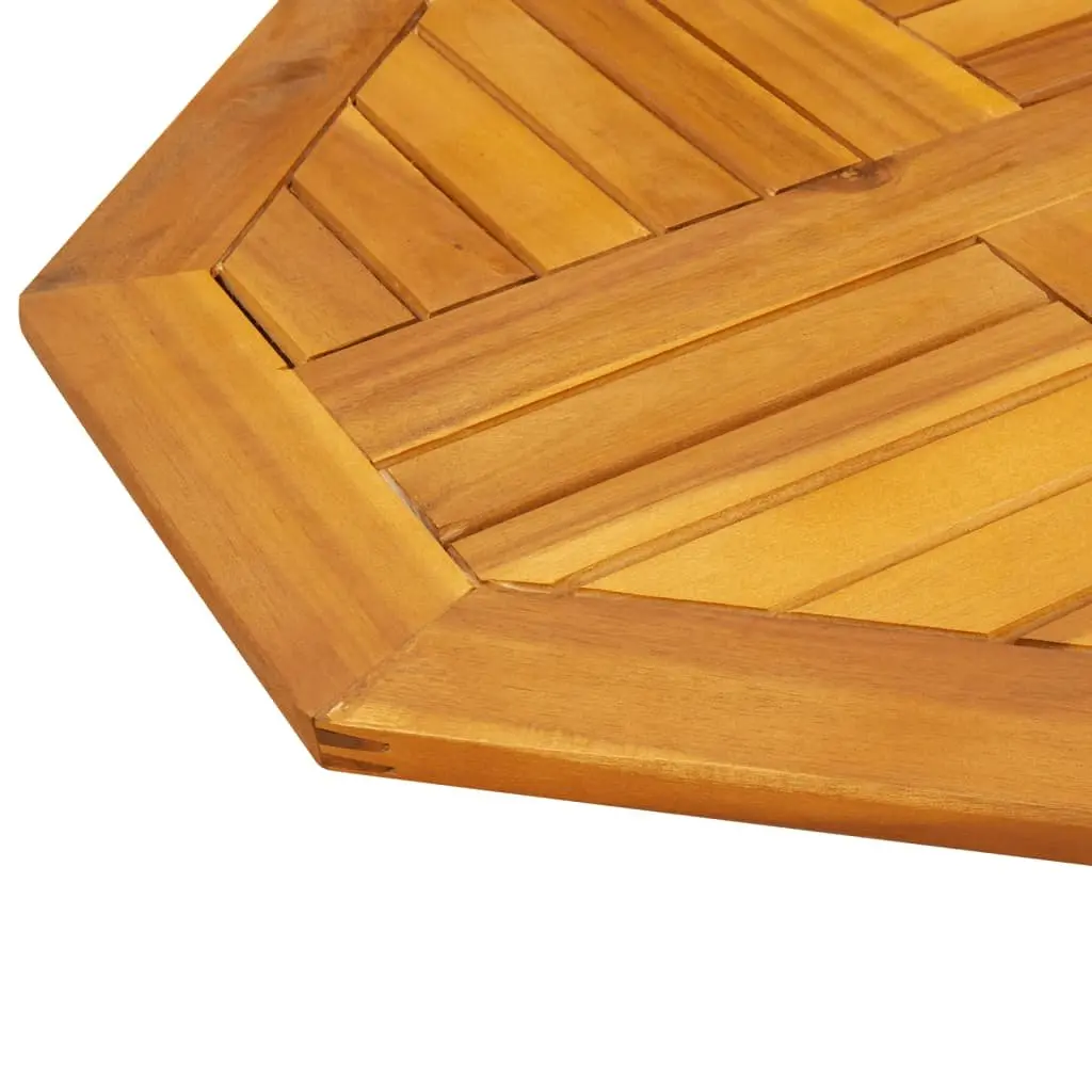 Octagonal Wooden Table Top 60x60x2cm Brown Garden Dining Furniture Replacement