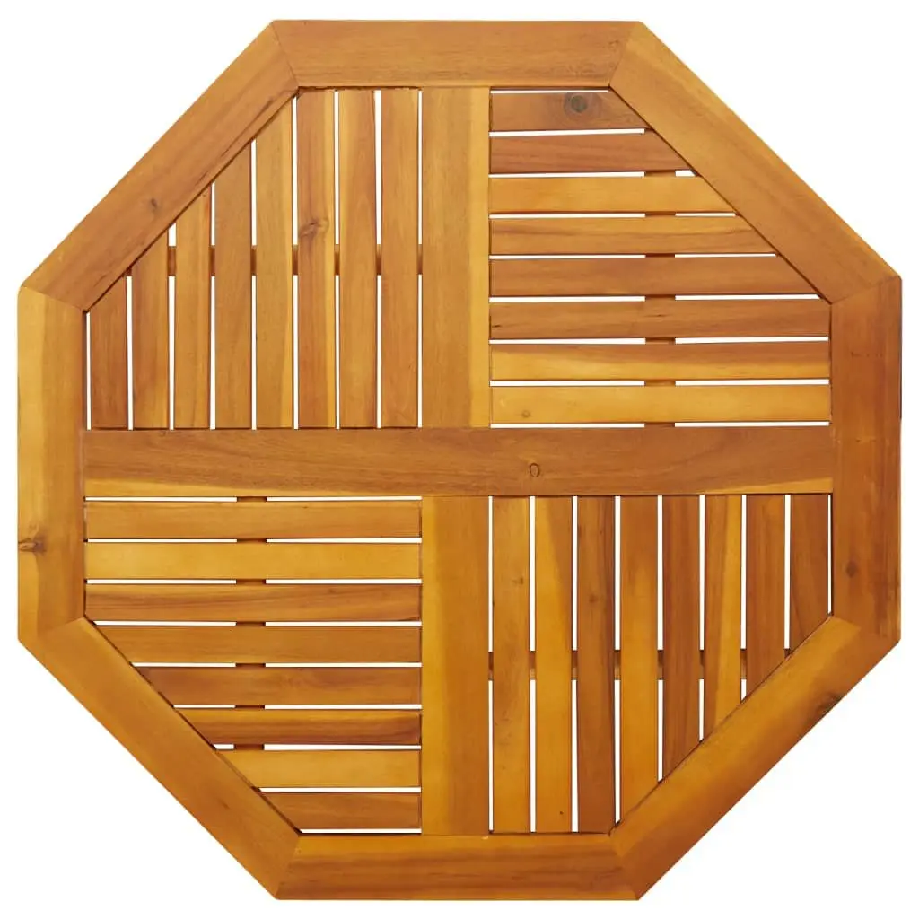 Octagonal Wooden Table Top 90x90x2.2 cm Solid Acacia Wood Brown Garden Furniture