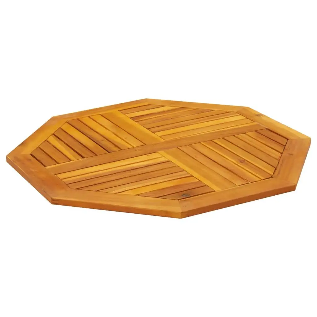 Octagonal Wooden Table Top 90x90x2.2 cm Solid Acacia Wood Brown Garden Furniture