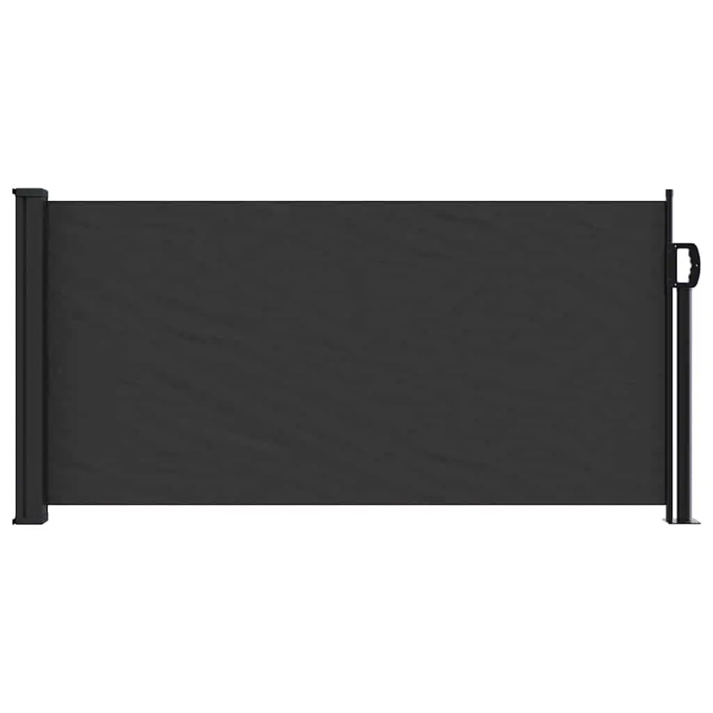 Retractable Side Awning Black 100x300cm Garden Privacy Screen
