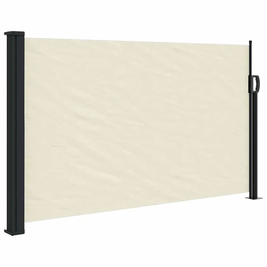 Retractable Side Awning Cream 117x300cm Privacy Screen