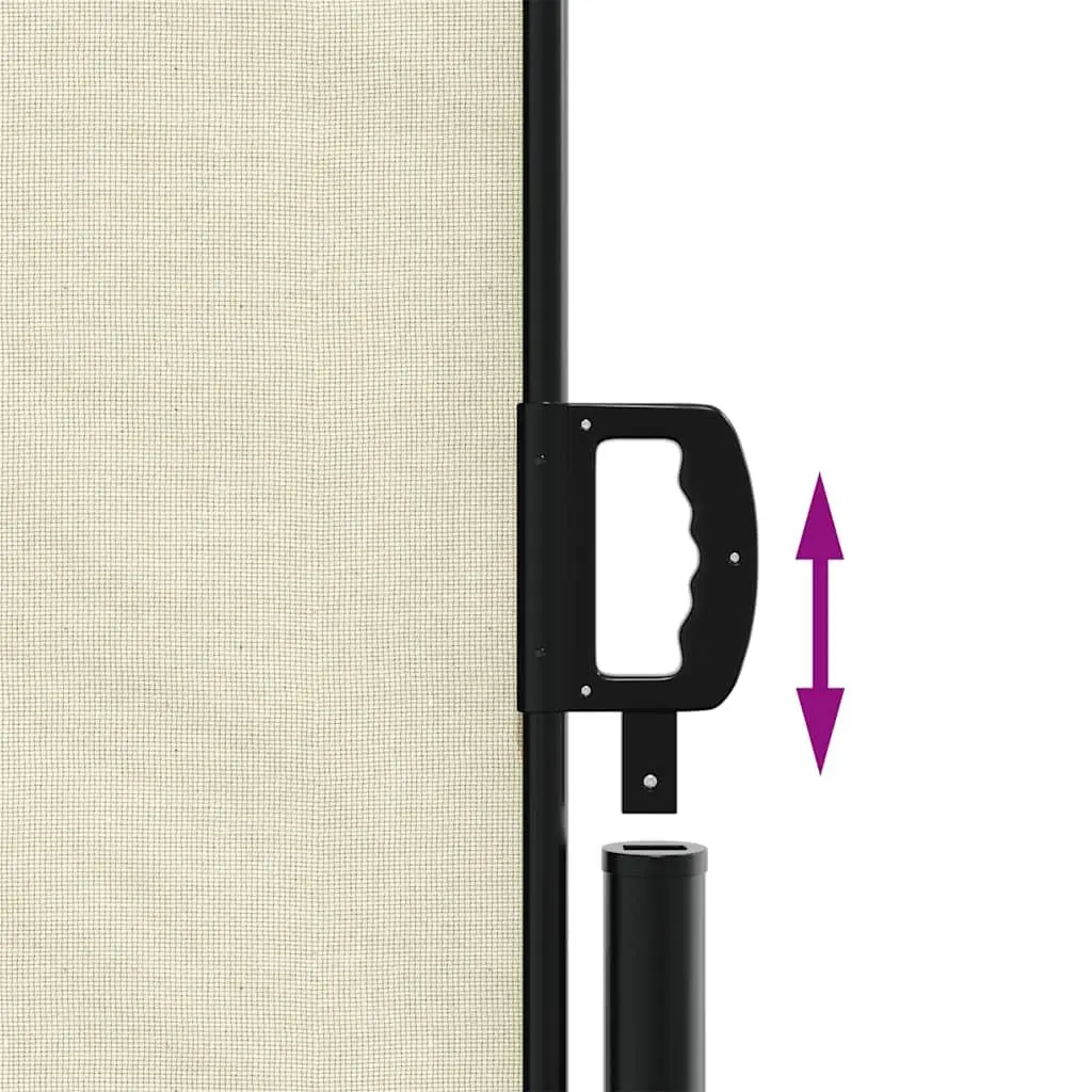 Retractable Side Awning Cream 117x300cm Privacy Screen