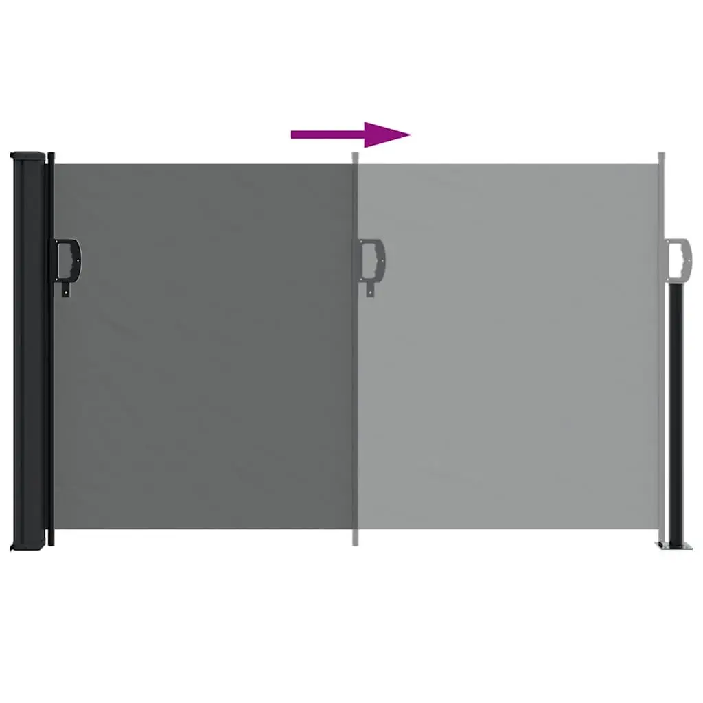 Retractable Side Awning Anthracite 117x300cm Privacy Screen Patio Garden Shade