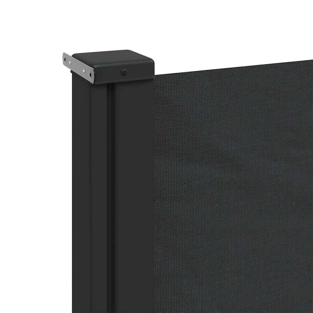 Retractable Side Awning Black 140x300 cm Garden Privacy Screen